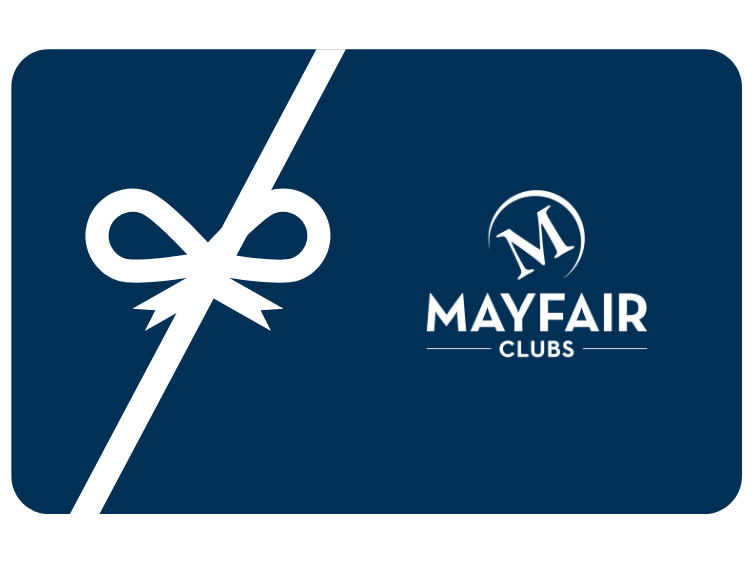 Image of a Mayfair Clubs gift card.